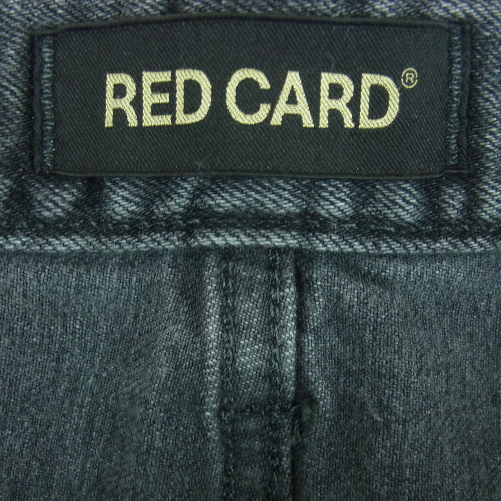 レッドカード Rhythm リズム スリム ストレート テーパード デニム パンツ 日本製 グレー系 30【中古】