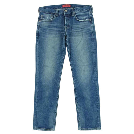 レッドカード EF71861 EDIFICE エディフィス 別注 Rhythm Dark Used リズム ダーク ユーズド ストレート デニム パンツ インディゴブルー系 30【中古】