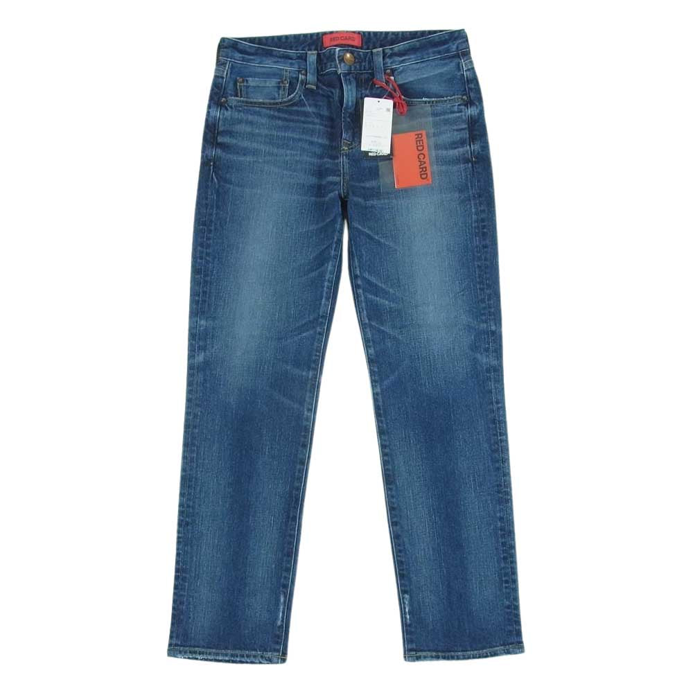 レッドカード 12880 Brother Tapered ブラザー ウォッシュ ユーズド加工 テーパード ストレート デニム パンツ インディゴブルー系 29【美品】【中古】