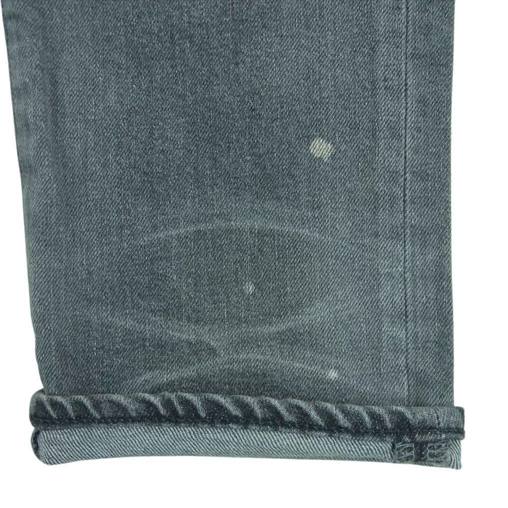 ジャパンブルージーンズ SJ872171 ダメージ リペア ペイント加工 デニム パンツ 日本製 グレー系 M【美品】【中古】