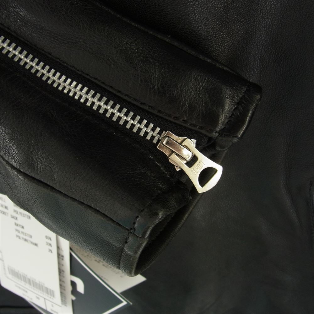 schott ショット 3181058 FREAK'S STORE フリークスストア 別注 シープスキン ダブル ライダース ジャケット ブラック系 S【極上美品】【中古】