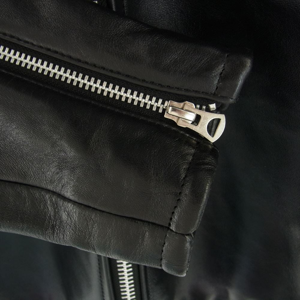 schott ショット 3111052 70s SINGLE RIDERS シープスキン シングル ライダース ジャケット ブラック系 M【新古品】【未使用】【中古】