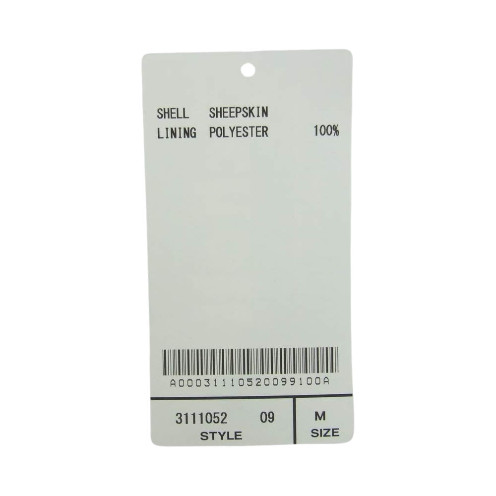 schott ショット 3111052 70s SINGLE RIDERS シープスキン シングル ライダース ジャケット ブラック系 M【新古品】【未使用】【中古】