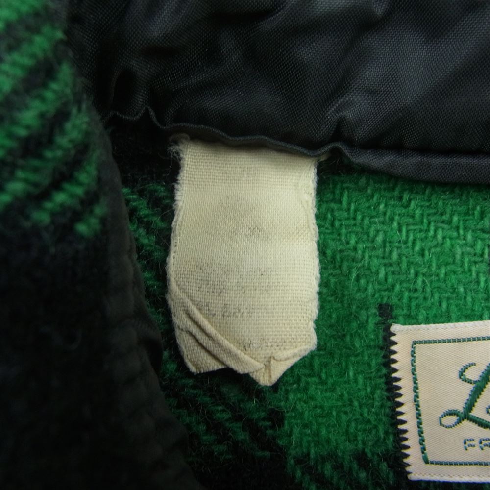L.L.Bean エルエルビーン ヴィンテージ 60s 筆記体白タグ ブロックチェック シャツ ブラック系 グリーン系【中古】