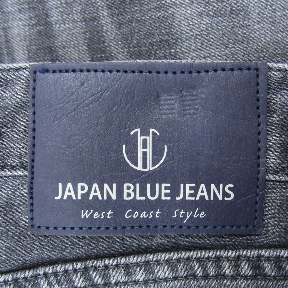 ジャパンブルージーンズ J11150R01 ダメージ リペア 加工 ストレート デニム パンツ ブラック系 30【美品】【中古】