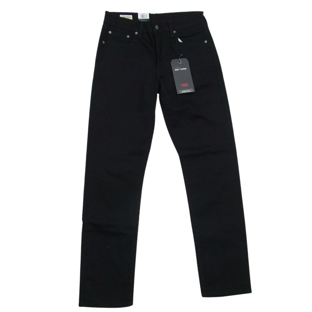 Levi's リーバイス 29507-0031 502 テーパード ストレッチ デニム パンツ ブラック系 29【極上美品】【中古】