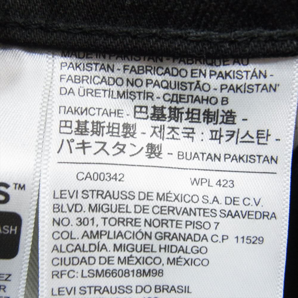 Levi's リーバイス 29507-0031 502 テーパード ストレッチ デニム パンツ ブラック系 29【極上美品】【中古】