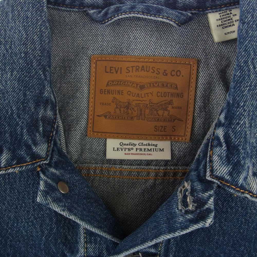 Levi's リーバイス PC9-72334-0574 PREMIUM TRUCKER JACKET ユーズド加工 デニム トラッカー ジャケット インディゴブルー系 S【中古】