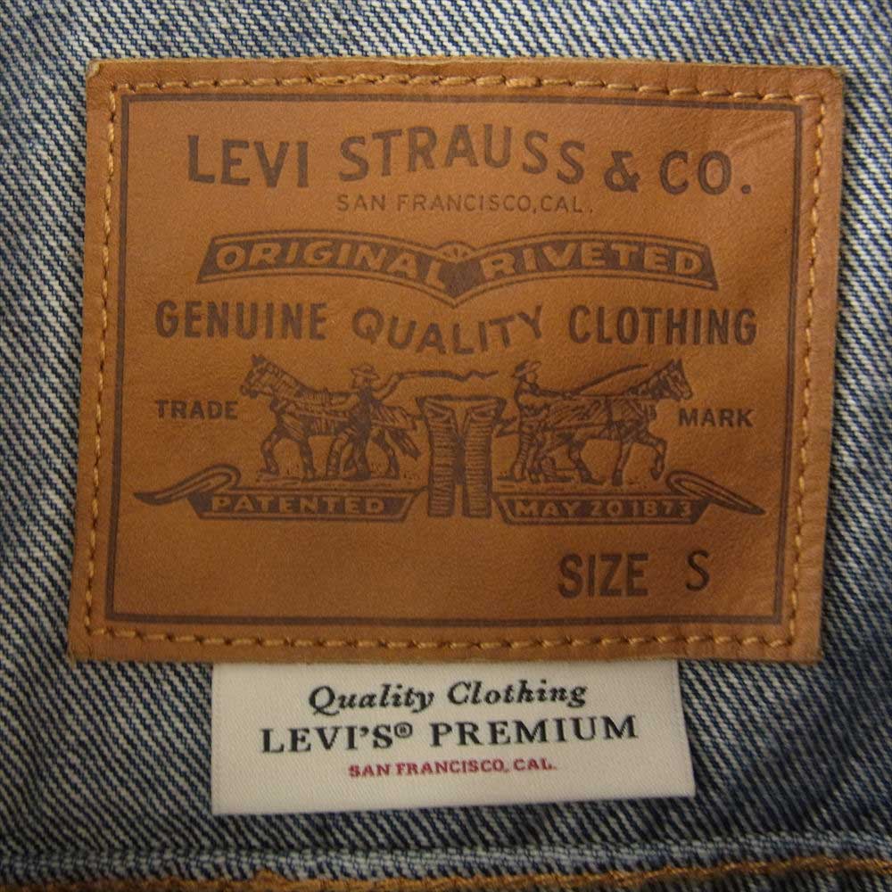 Levi's リーバイス PC9-72334-0574 PREMIUM TRUCKER JACKET ユーズド加工 デニム トラッカー ジャケット インディゴブルー系 S【中古】