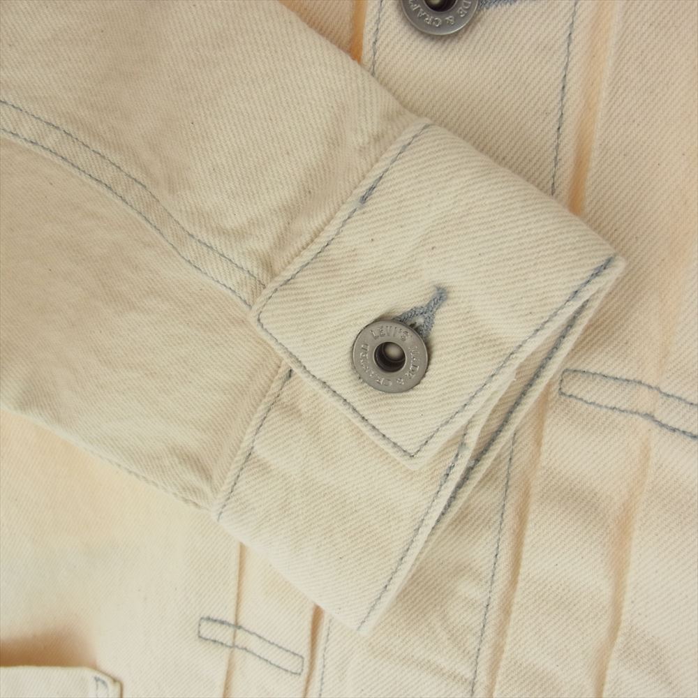 Levi's リーバイス 28943-0023 MADE & CRAFTED TYPE II WORN TRUCKER ホワイトデニム トラッカー ジャケット オフホワイト系 S【極上美品】【中古】