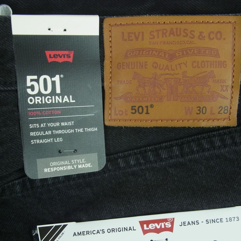 Levi's リーバイス A67380000 FOR EDIFICE 501 ブラック デニム パンツ