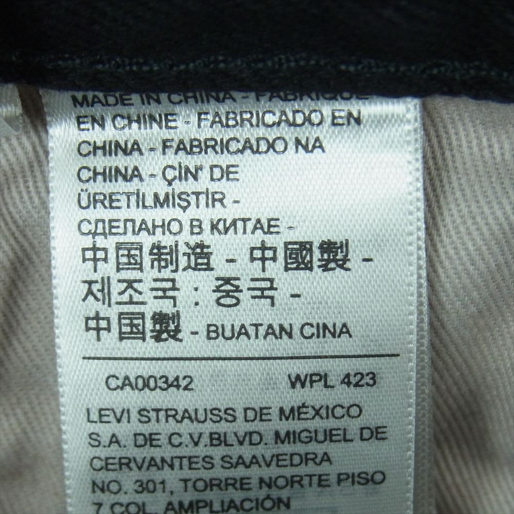 Levi's リーバイス A67380000 FOR EDIFICE 501 ブラック デニム パンツ ジーンズ ブラック系 W30 L28【新古品】【未使用】【中古】
