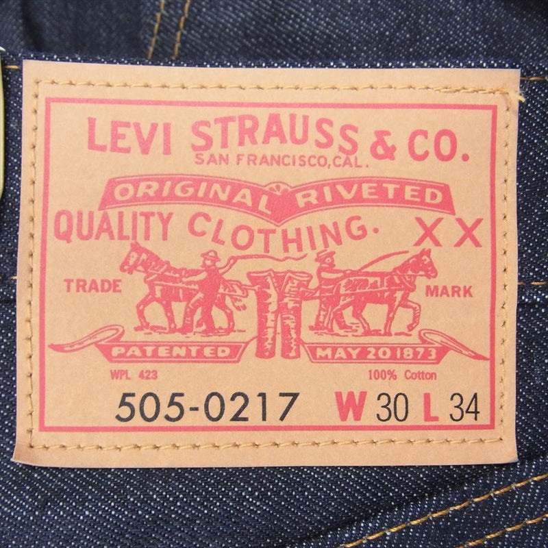 Levi's リーバイス 67505-0098 LVC 1967年モデル 505xx MADE THE CONE デニム パンツ ジーンズ インディゴブルー系 30【新古品】【未使用】【中古】