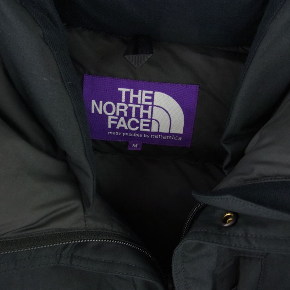 THE NORTH FACE ノースフェイス ND22656N PURPLE LABEL Lightweight Twill パープルレーベル ライトウェイト ツイル マウンテン ショート ダウン パーカ ジャケット ブラック系 M【極上美品】【中古】