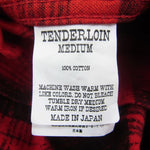 TENDERLOIN テンダーロイン PRINT FLANNEL CHECK SHT RED プリント フランネル シャツ ジャケット レッド系 M【中古】