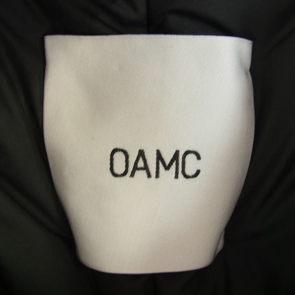 オーエーエムシー 21AW OAMT442301 INFLATE PARKA ロゴパッチ フード付き ダウンコート ダウンジャケット ブラック系 S【中古】