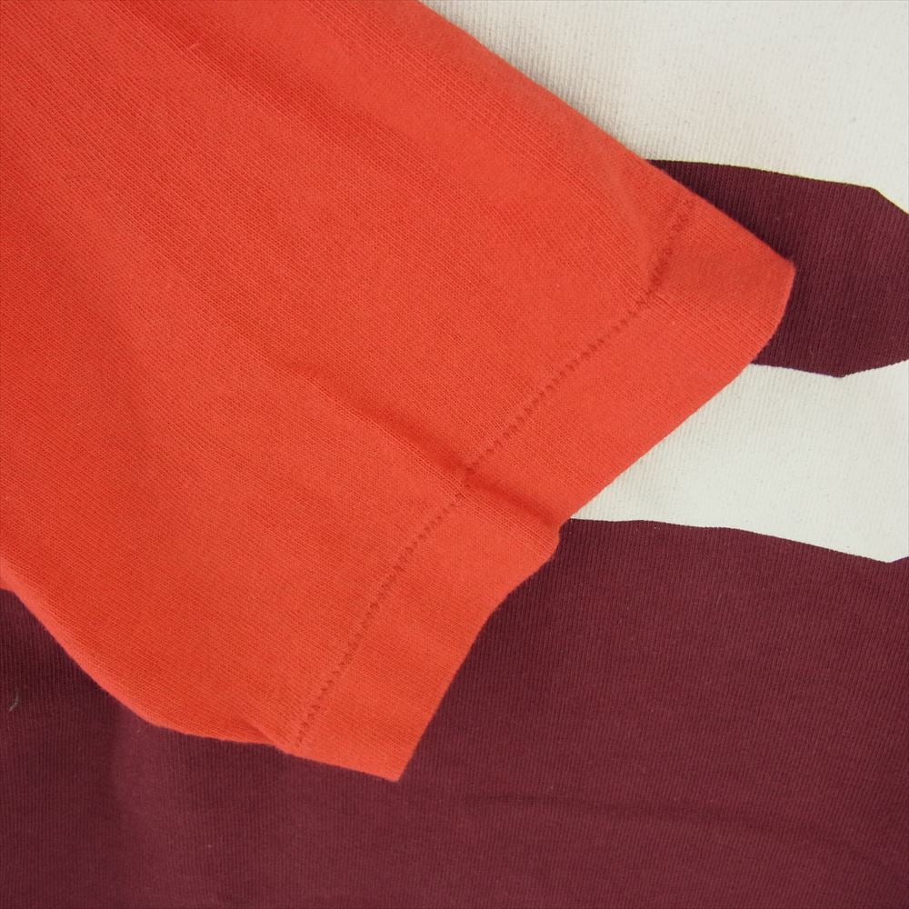 The REAL McCOY'S ザリアルマッコイズ MULTI TONE FOOTBALL TEE フットボール Tシャツ ワインレッド系 40【中古】