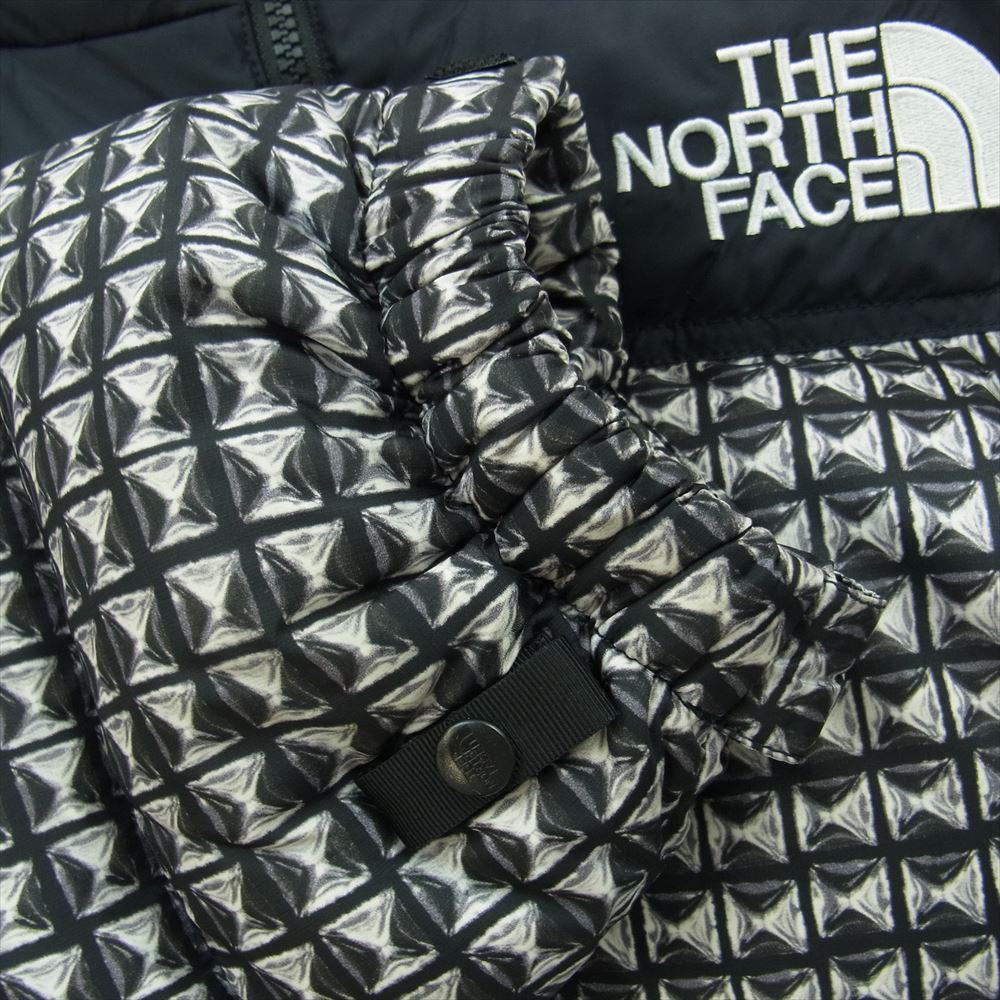 Supreme シュプリーム 21SS × The North Face Studded Nuptse Jacket ノースフェイス スタッズ ヌプシ ダウン ジャケット ブラック系 L【中古】