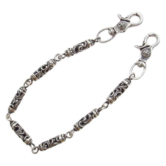 CHROME HEARTS クロムハーツ（原本無） ROLLER ローラー ウォレットチェーン オールド 7リンク 2クリップ シルバー系【中古】