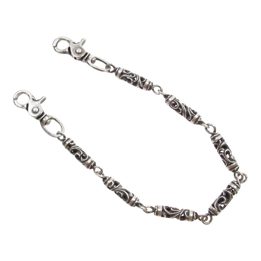 CHROME HEARTS クロムハーツ（原本無） ROLLER ローラー ウォレットチェーン オールド 7リンク 2クリップ シルバー系【中古】