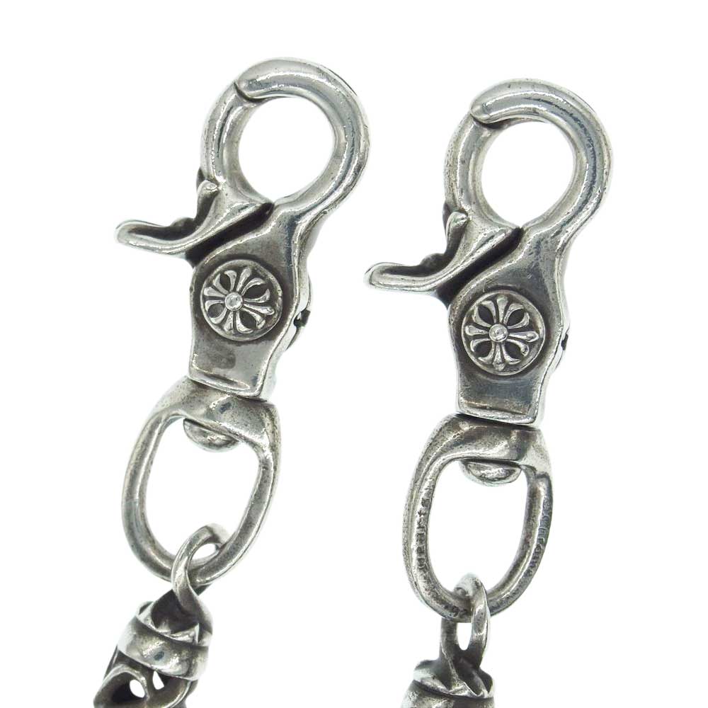 CHROME HEARTS クロムハーツ（原本無） ROLLER ローラー ウォレットチェーン オールド 7リンク 2クリップ シルバー系【中古】