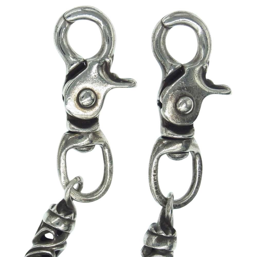 CHROME HEARTS クロムハーツ（原本無） ROLLER ローラー ウォレットチェーン オールド 7リンク 2クリップ シルバー系【中古】