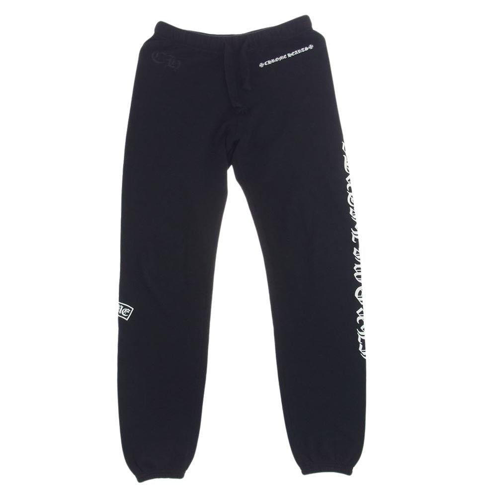 CHROME HEARTS クロムハーツ（原本無） 国内正規品 ロゴプリント スウェットパンツ ブラック系 S【中古】