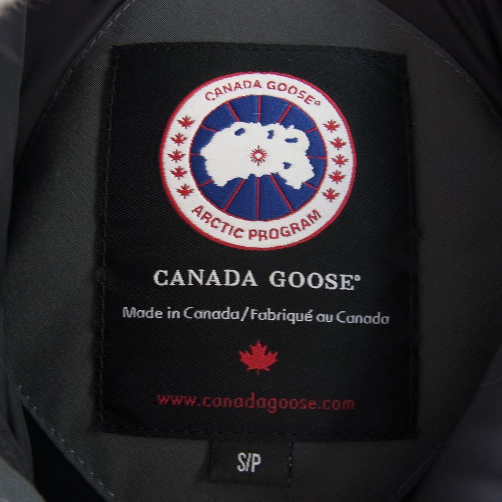 CANADA GOOSE カナダグース 3438JM 国内正規品 サザビーリーグタグ ジャスパー ファーフード付き ダウンジャケット グレー系 S【中古】