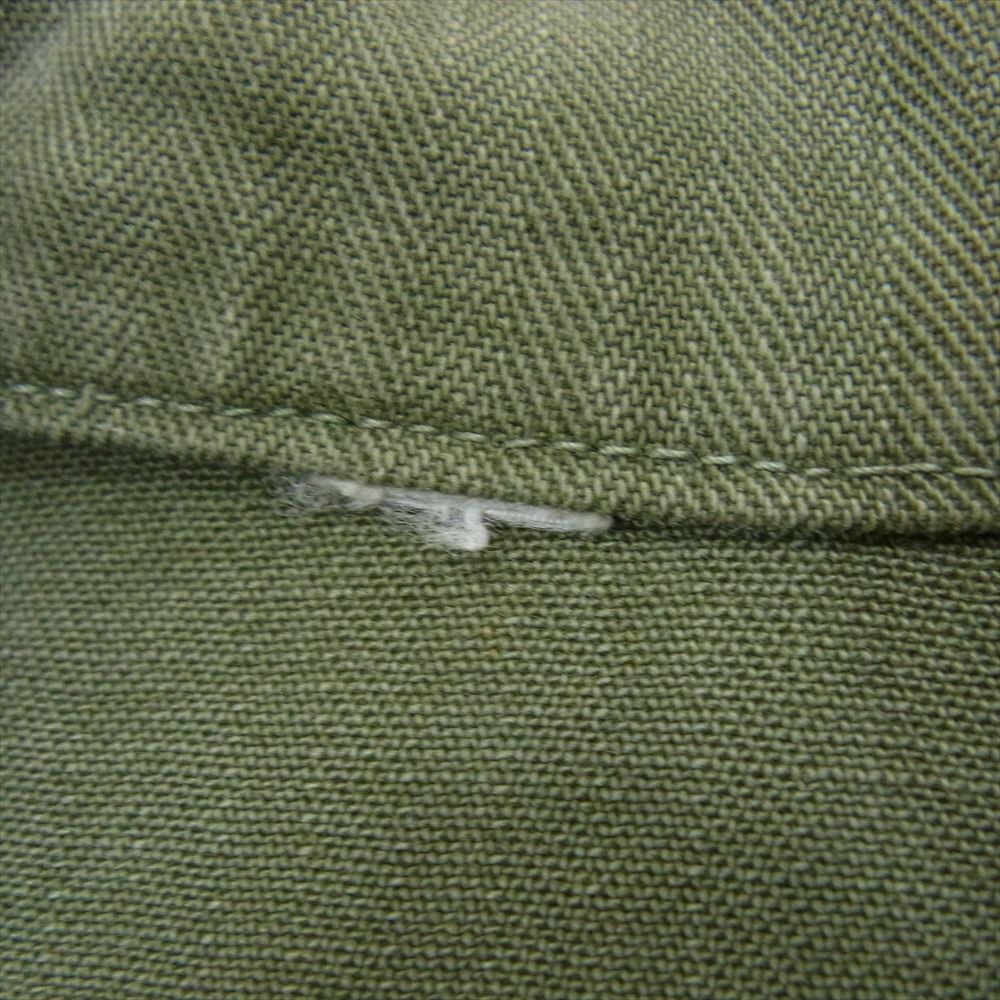 米軍 ヴィンテージ M43 HBT ジャケット ボタン カスタム カーキ系 サイズ表記無【中古】