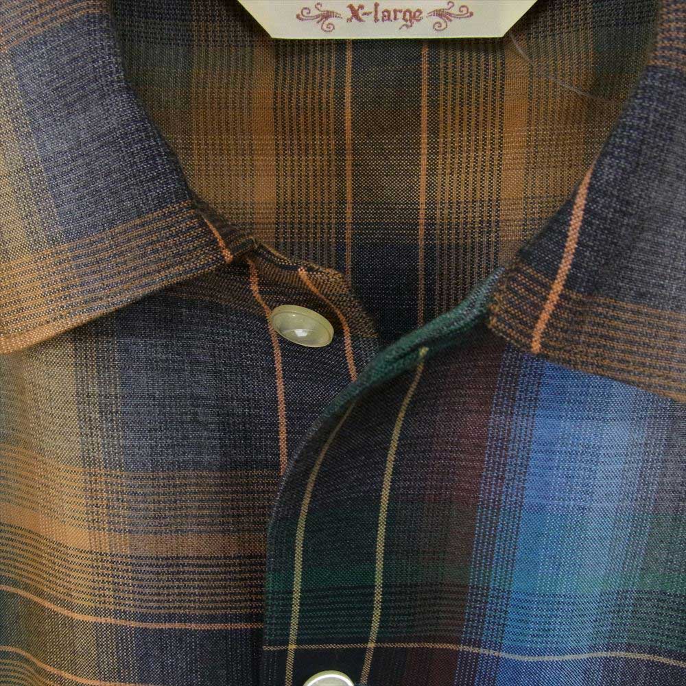 Softmachine ソフトマシーン SM-22SV-011 オンブレチェック 長袖 シャツ ブラウン系 XL【中古】