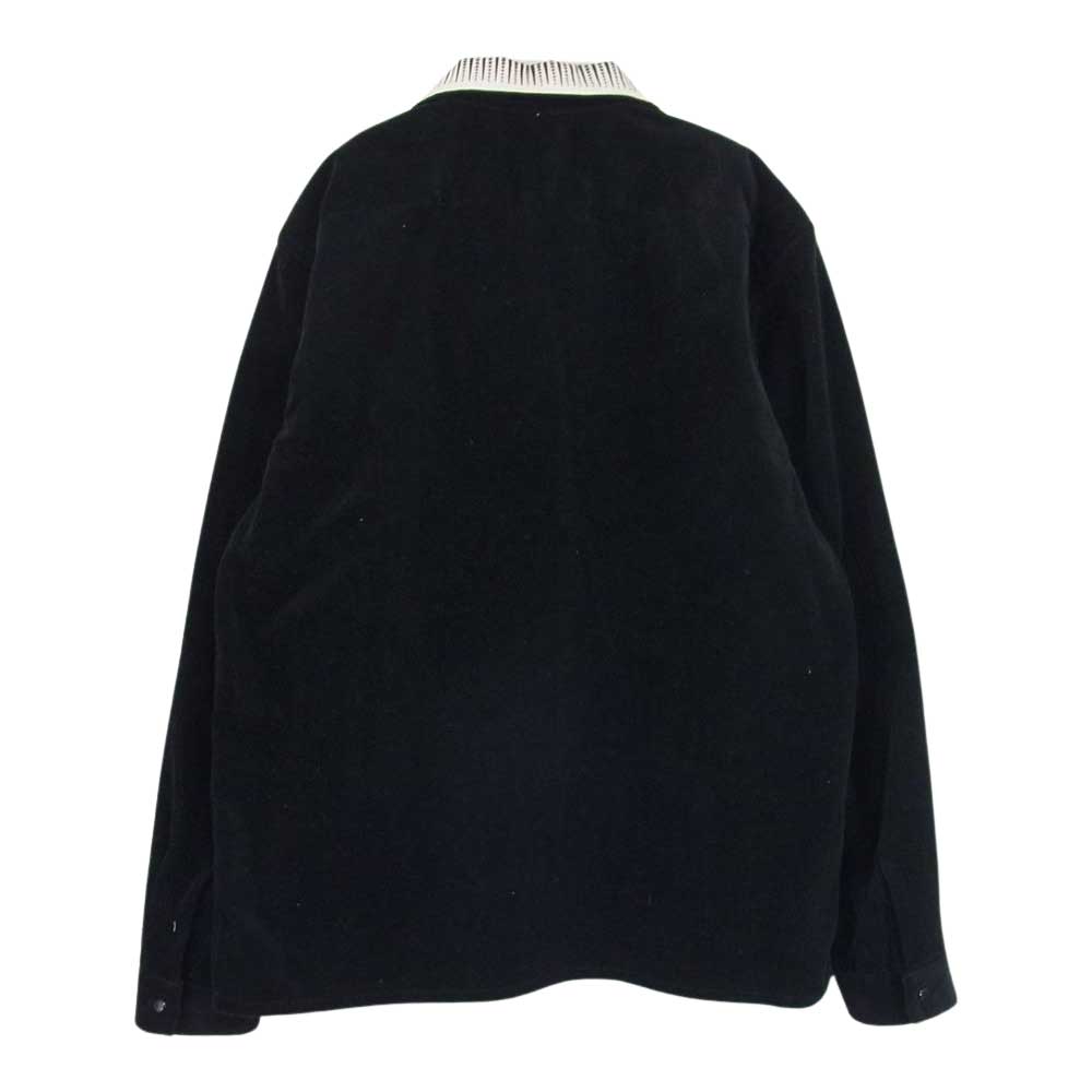 RATS ラッツ 09’RCS-0903 ネイティブ柄 プリント コーデュロイ オープンカラー 長袖 シャツ ブラック系 L【中古】