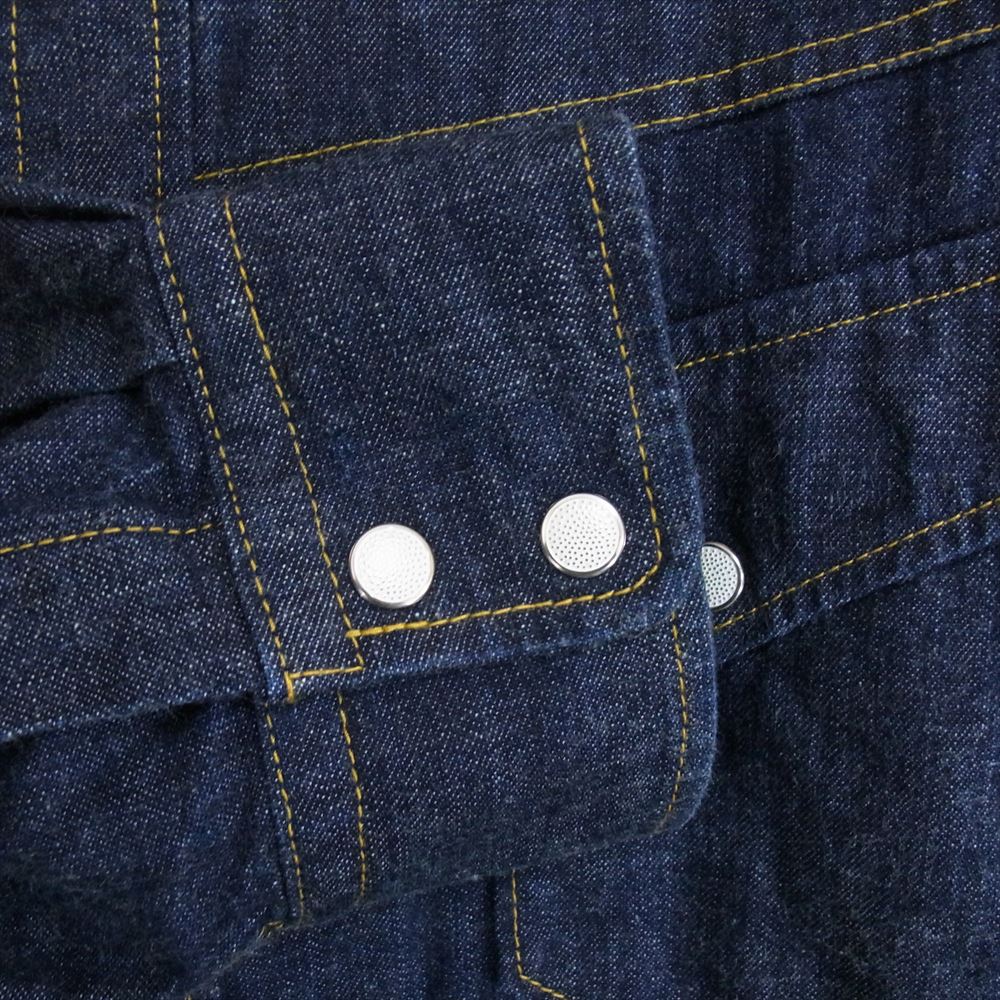 GANGSTERVILLE ギャングスタービル 17SS GSV-17-SS-10 THE FIXER-L/S SHIRTS 刺繍デニムシャツ インディゴブルー系 L【中古】