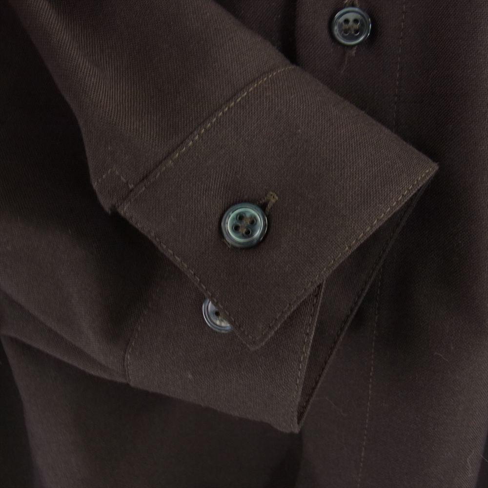 MARNI マルニ CUMU0061A1 WOOL TROPICAL SHIRT ウールトロピカルシャツ ブラウン系 44【新古品】【未使用】【中古】