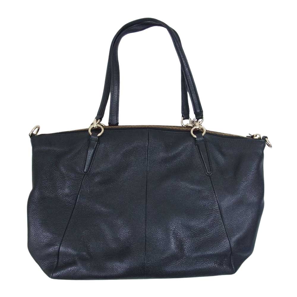 COACH コーチ F36591 ケイシー サッチェル レザー ハンドバッグ ブラック系【中古】