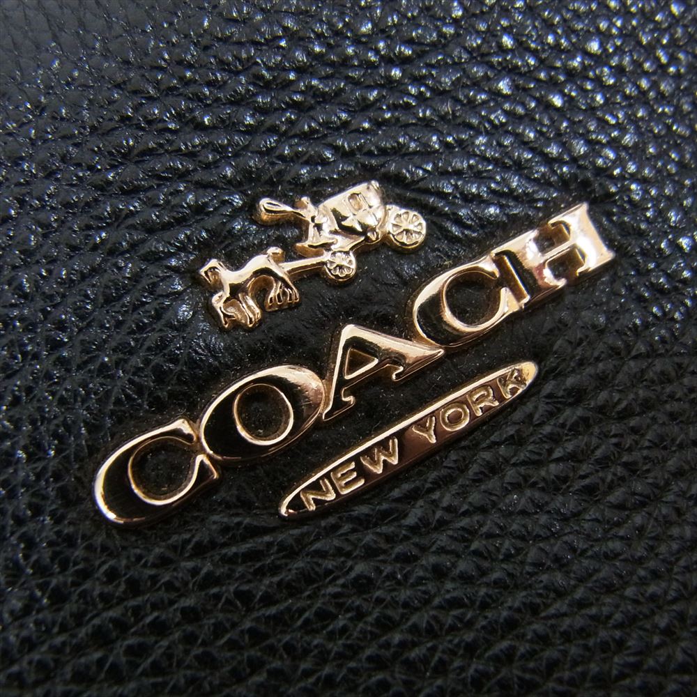 COACH コーチ F36591 ケイシー サッチェル レザー ハンドバッグ ブラック系【中古】