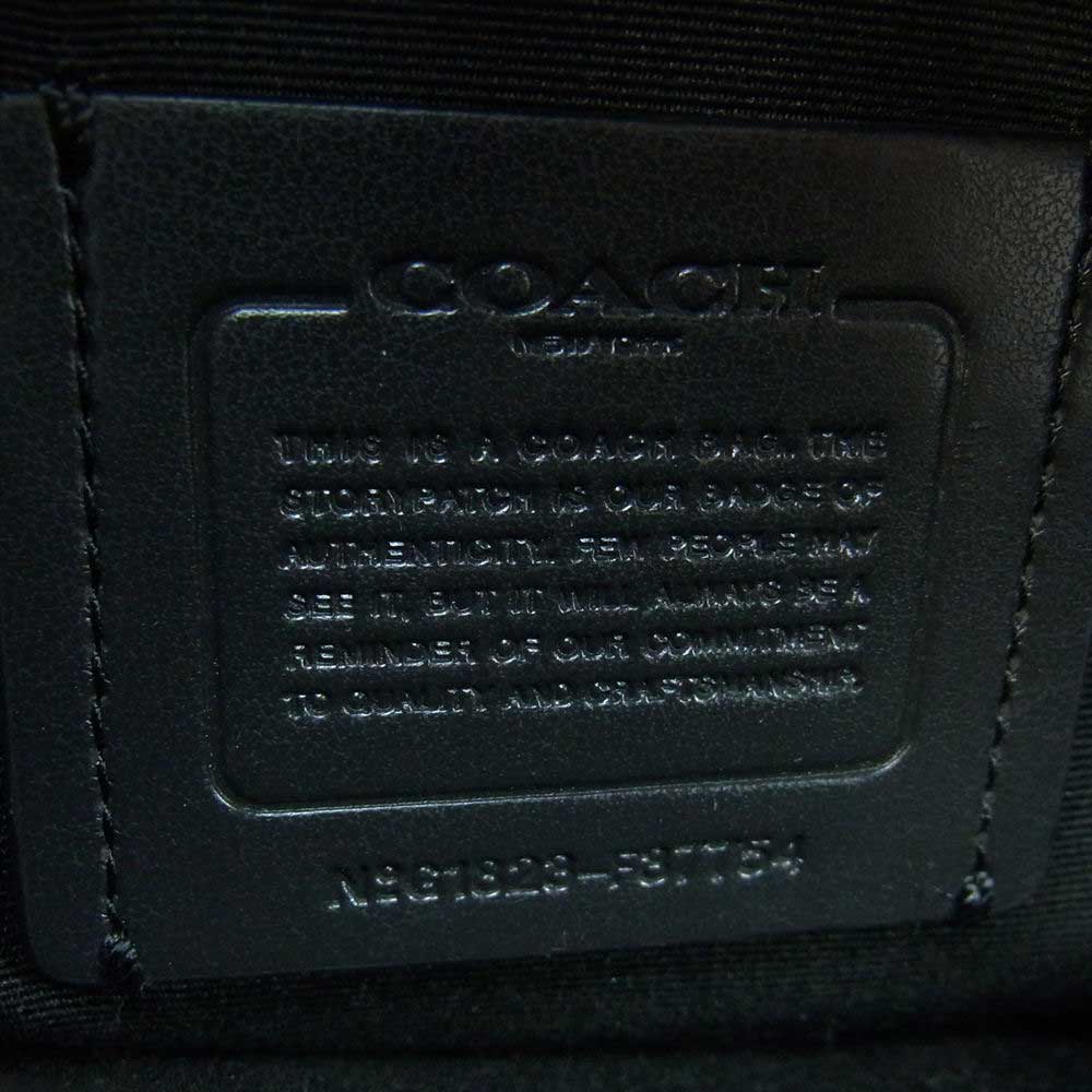 COACH コーチ F37754 フローラルリベット 2WAY レザー ショルダー ハンドバッグ ブラック系【中古】