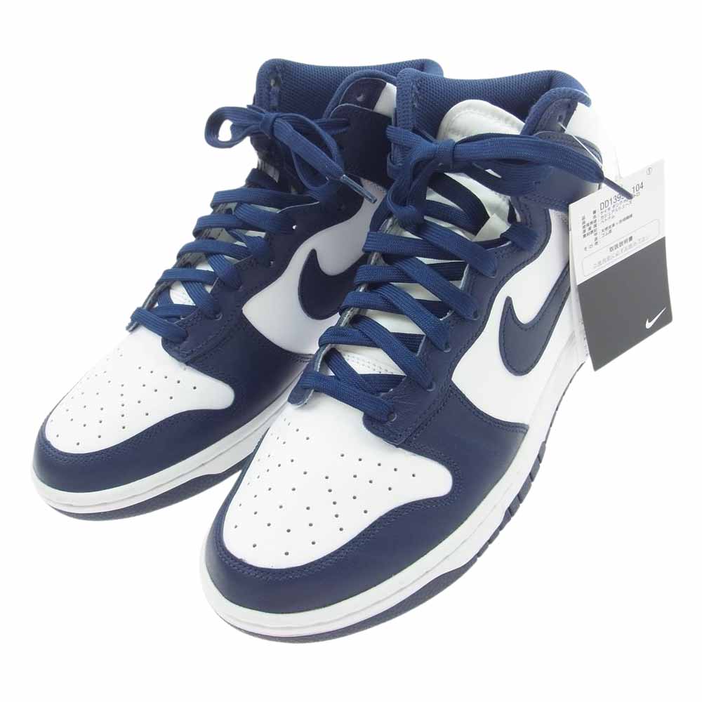 NIKE ナイキ DD1399-104 Dunk High Championship Navy ダンク ハイ チャンピオンシップ ネイビー スニーカー ホワイト系 ネイビー系 28cm【中古】