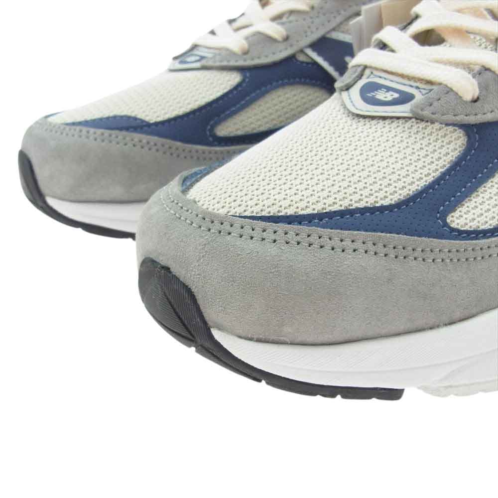 NEW BALANCE ニューバランス U990TC6 USA製 990 V6 TC6 GRAY スニーカー オフホワイト系 グレー系 ネイビー系 27.5cm【中古】