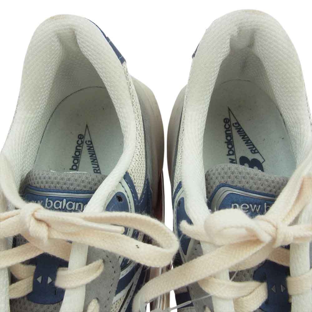 NEW BALANCE ニューバランス U990TC6 USA製 990 V6 TC6 GRAY スニーカー オフホワイト系 グレー系 ネイビー系 27.5cm【中古】
