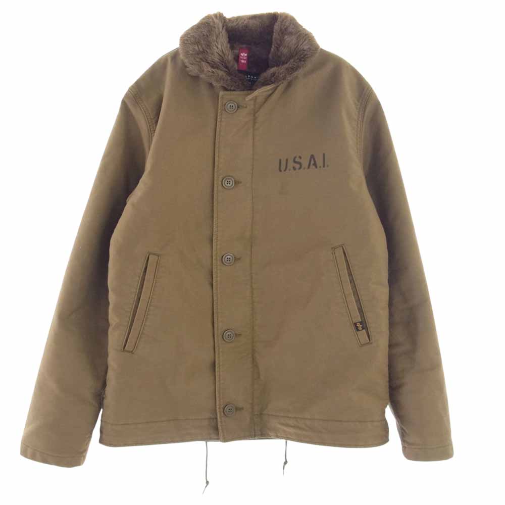 ALPHA アルファ TA1395-116 N-1 デッキジャケット ブラウン系 L【中古】