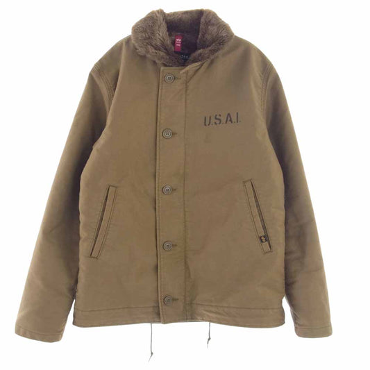 ALPHA アルファ TA1395-116 N-1 デッキジャケット ブラウン系 L【中古】