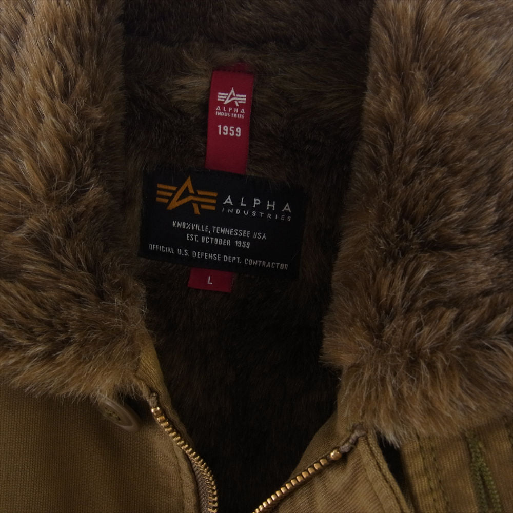 ALPHA アルファ TA1395-116 N-1 デッキジャケット ブラウン系 L【中古】