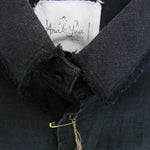 アラキユウ TT506 TTSBLH Raw Cut Pointed Collar Narrow Shirt リネン ダメージ加工 長袖 シャツ ブラック系 1【美品】【中古】