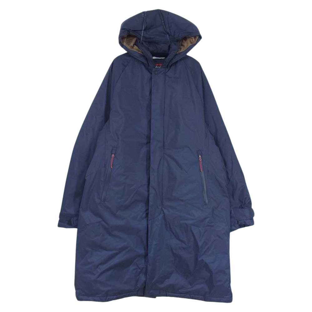NANGA ナンガ Soutien Collar Coat with HOOD フード付き ステンカラー ダウン コート ネイビー系 M【中古】
