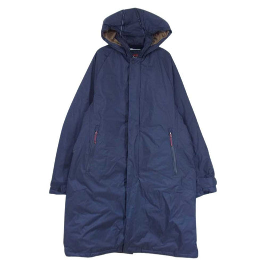 NANGA ナンガ Soutien Collar Coat with HOOD フード付き ステンカラー ダウン コート ネイビー系 M【中古】