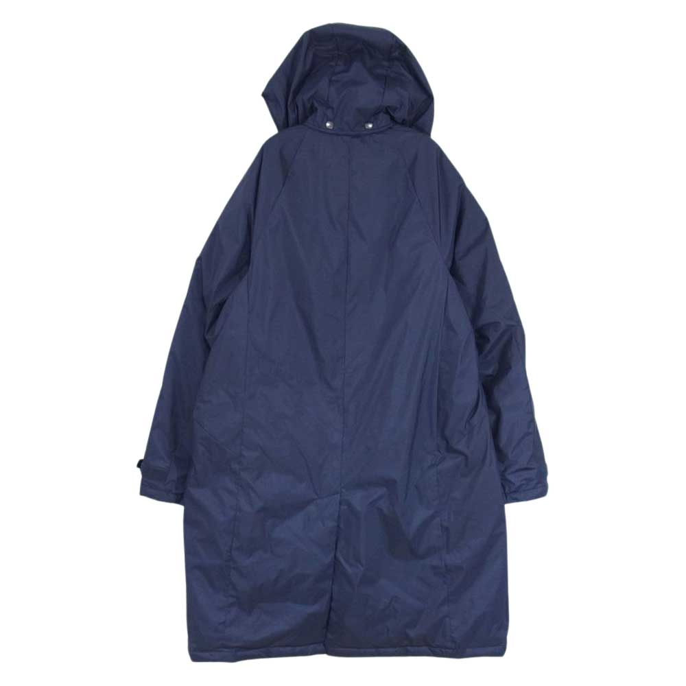 NANGA ナンガ Soutien Collar Coat with HOOD フード付き ステンカラー ダウン コート ネイビー系 M【中古】