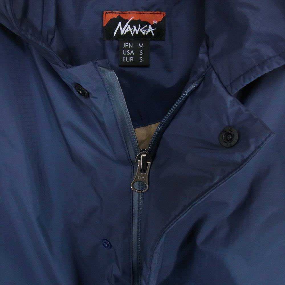 NANGA ナンガ Soutien Collar Coat with HOOD フード付き ステンカラー ダウン コート ネイビー系 M【中古】