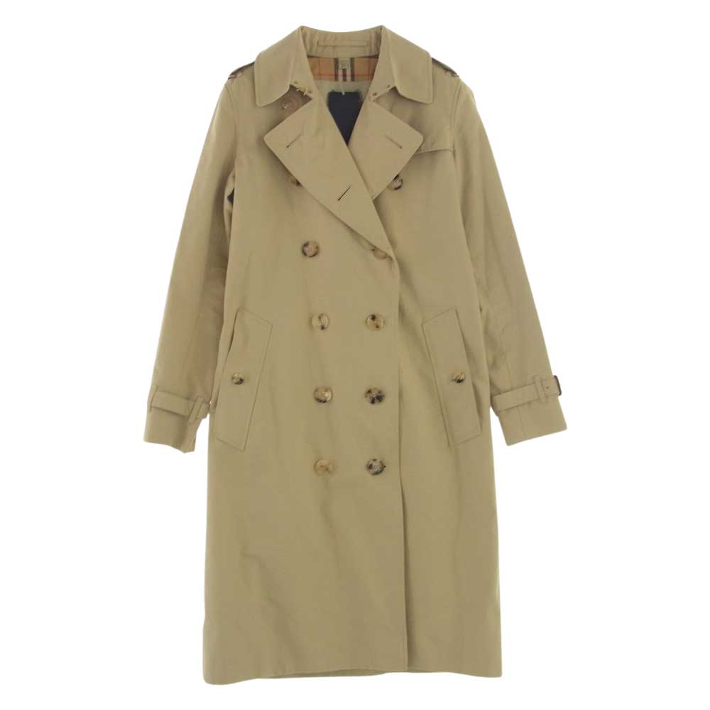 BURBERRY バーバリー GBBURLIMCAS 2850 68Q 国内正規品 英国製 KENSINGTON 裏地ノバチェック ケンジントン トレンチコート ベージュ系 UK4/US2/IT36【中古】