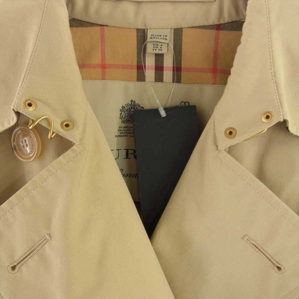 BURBERRY バーバリー GBBURLIMCAS 2850 68Q 国内正規品 英国製 KENSINGTON 裏地ノバチェック ケンジントン トレンチコート ベージュ系 UK4/US2/IT36【中古】