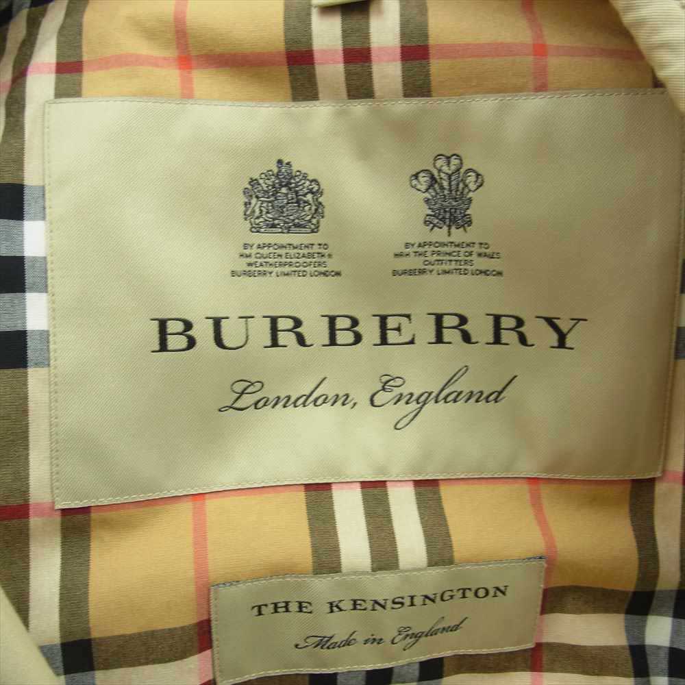 BURBERRY バーバリー GBBURLIMCAS 2850 68Q 国内正規品 英国製 KENSINGTON 裏地ノバチェック ケンジントン トレンチコート ベージュ系 UK4/US2/IT36【中古】